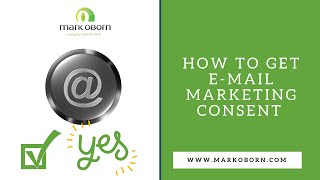 How to get ongoing e-mail GDPR marketing consent from your opt in form