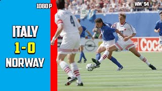 italy vs Norway 1  0 Full Highlight Exclusif World Cup 94 HD