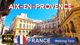 🇫🇷 Aix en Provence, France Walking Tour  4K 60fps UHD