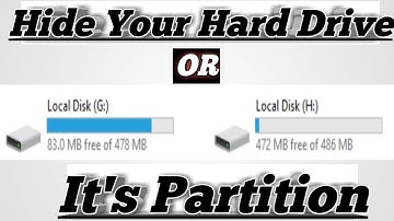 How to hide or show Hard Disk / partition in window 7,8,10 in urdu / hindi