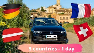 EUROPE ROAD TRIP | WE DROVE THROUGH 5 COUNTRIES IN 1 DAY | EUROPE HIGHWAYS | EPISODE 1🚗