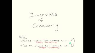 Calc I: 13b - Local Extremes, Intervals of Increase/Decrease, and Intervals of Concavity