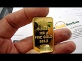 Swiss Gold Bars.  Portland Gold Buyers, LLC - 100 Grams Gold