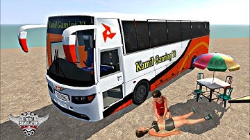 Bus Simulator Indonesia #48|Driving Hino AK1J Bus Mod Bussid|Mod Bussid Hino Ak1J|Kamil Gaming Yt|