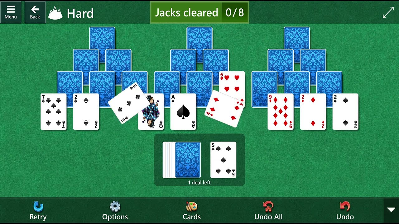 Microsoft Solitaire Collection TriPeaks Hard September 16, 2022