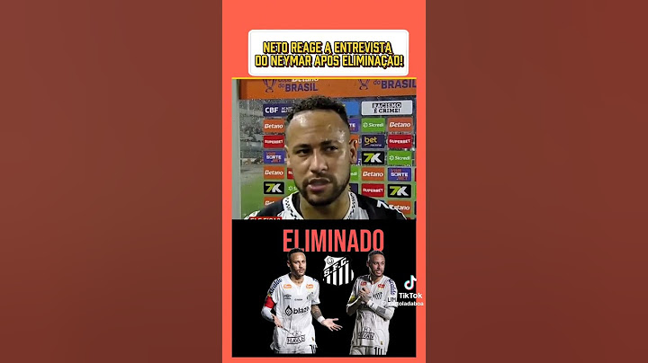 Neto REAGE a entrevista de Neymar #shorts #futebol