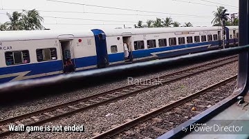 Patna Janshatabdi vs Howrah bound EMU | Parallel run, overtake and crossing