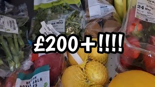 OVER £200 SAINSBURYS GROCERY HAUL UK | MEDITERRANEAN DIET | FEEDING A FAMILY | life of the baldwins