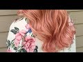 Cabello ROSE GOLD para castañas en casa TUTORIAL