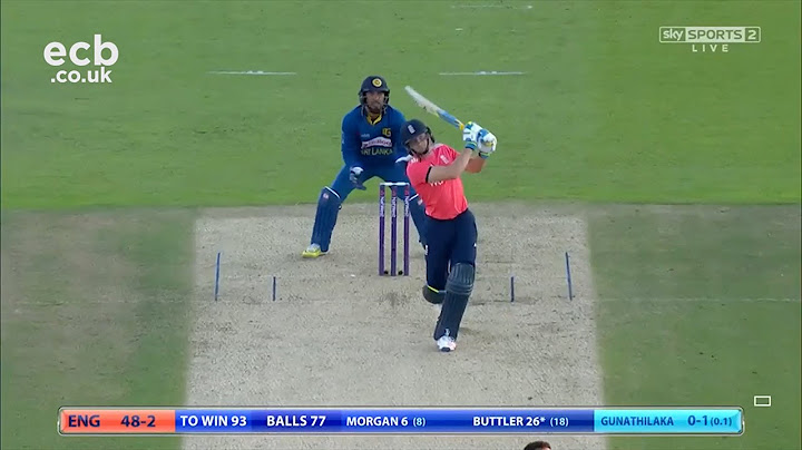 Jos Buttler hits 73 not out - England beat Sri Lanka by 8 wickets