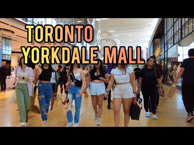 Yorkdale Shopping Centre Mall, Canada, Toronto 4k October, 2020 