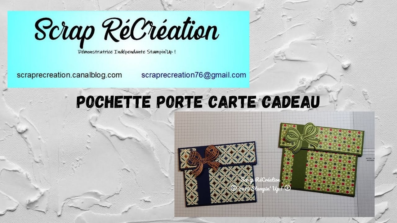 Vidéo Tuto - Porte carte cadeau