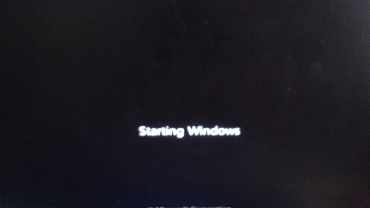 windows is loading files black screen