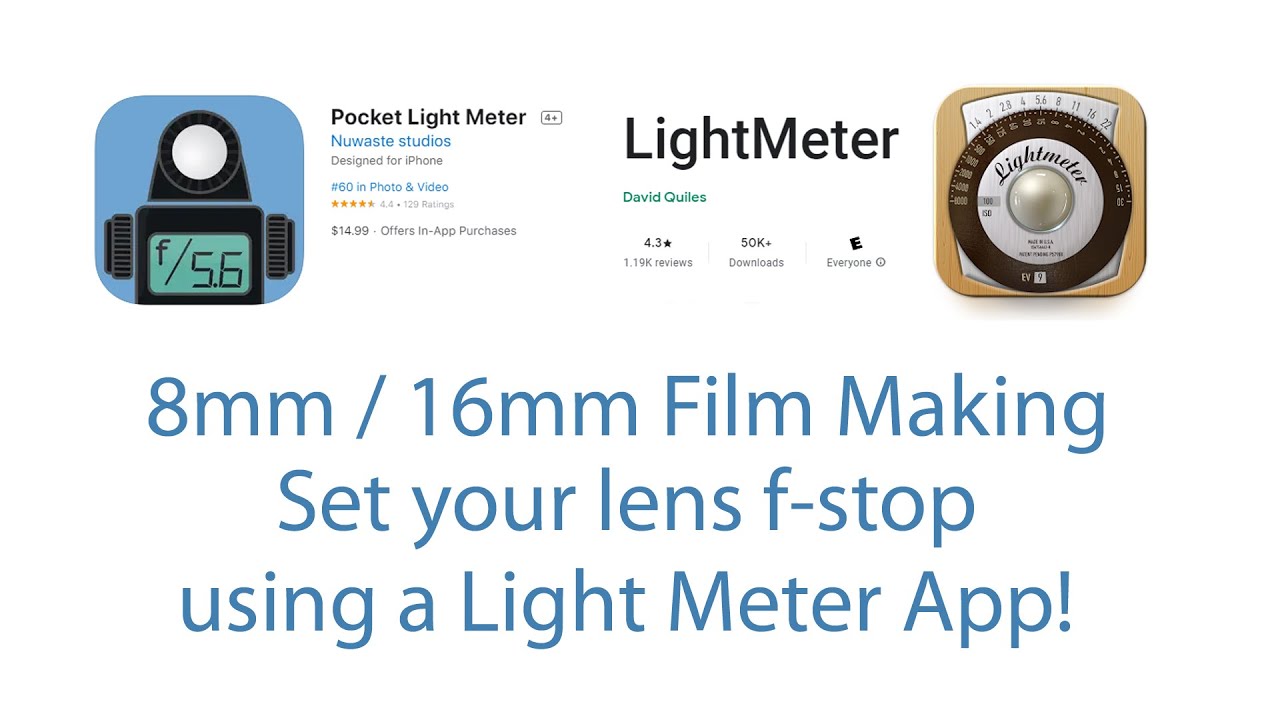LIGHT METER APP to Properly Expose Your 8mm / 16mm Movie Film - YouTube