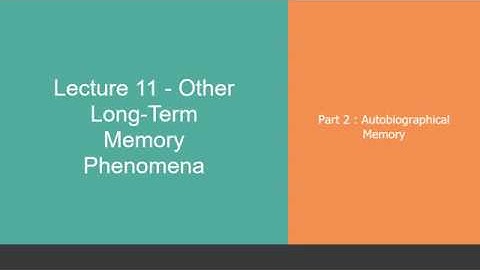 PSY213 Lecture 11 : Part 2