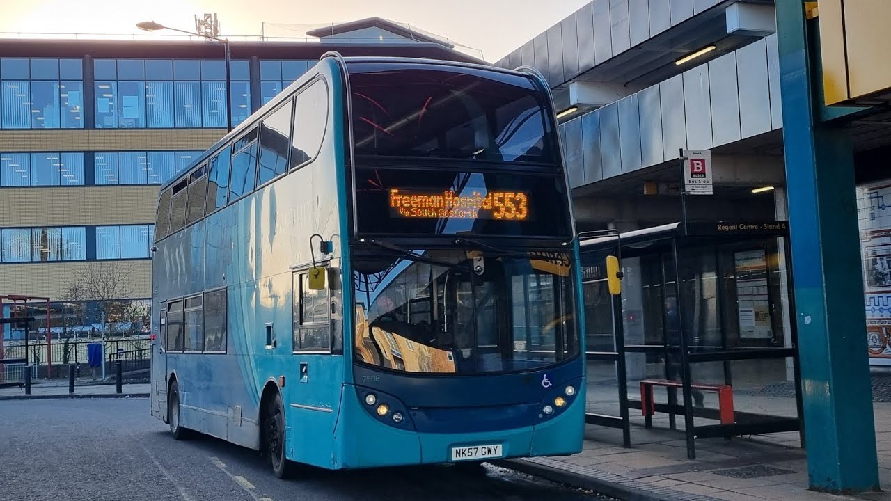 PUSHED TO LIMITS: Route 43 | NK57GWY/7506 - Arriva Northumbria: Dennis Trident 2/ADL Enviro 400