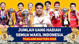 INDONESIA BUYS UP THE PRIZE! The 2026 Thailand Masters Prize Pool #thailandmasters2026