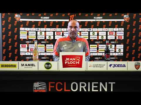 Alexandre Dujeux's press conference before Angers SCO vs. FC Lorient (Matchday 8 Ligue 1 McDonald...