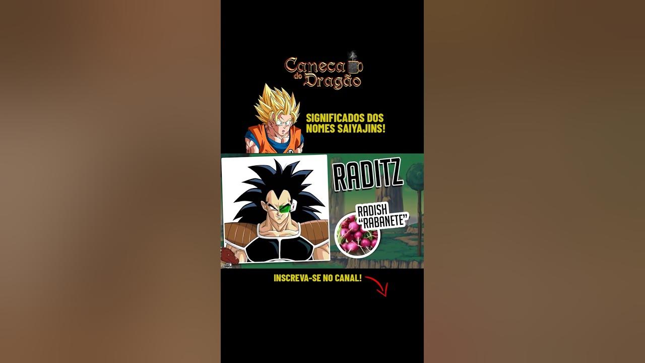 SIGNIFICADO DOS NOMES SAIYAJINS #shorts 