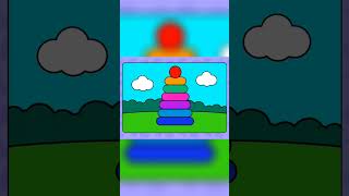 Coloring Painting Color Tower #shorts #coloring #painting #drawing #satisfying screenshot 3