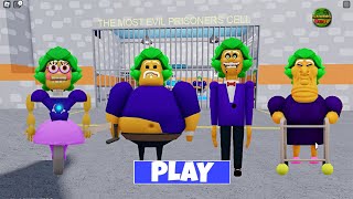 Escaping from a OOMPA LOOMPA BARRY'S PRISON RUN! And BECAME ALL MORPHS #roblox