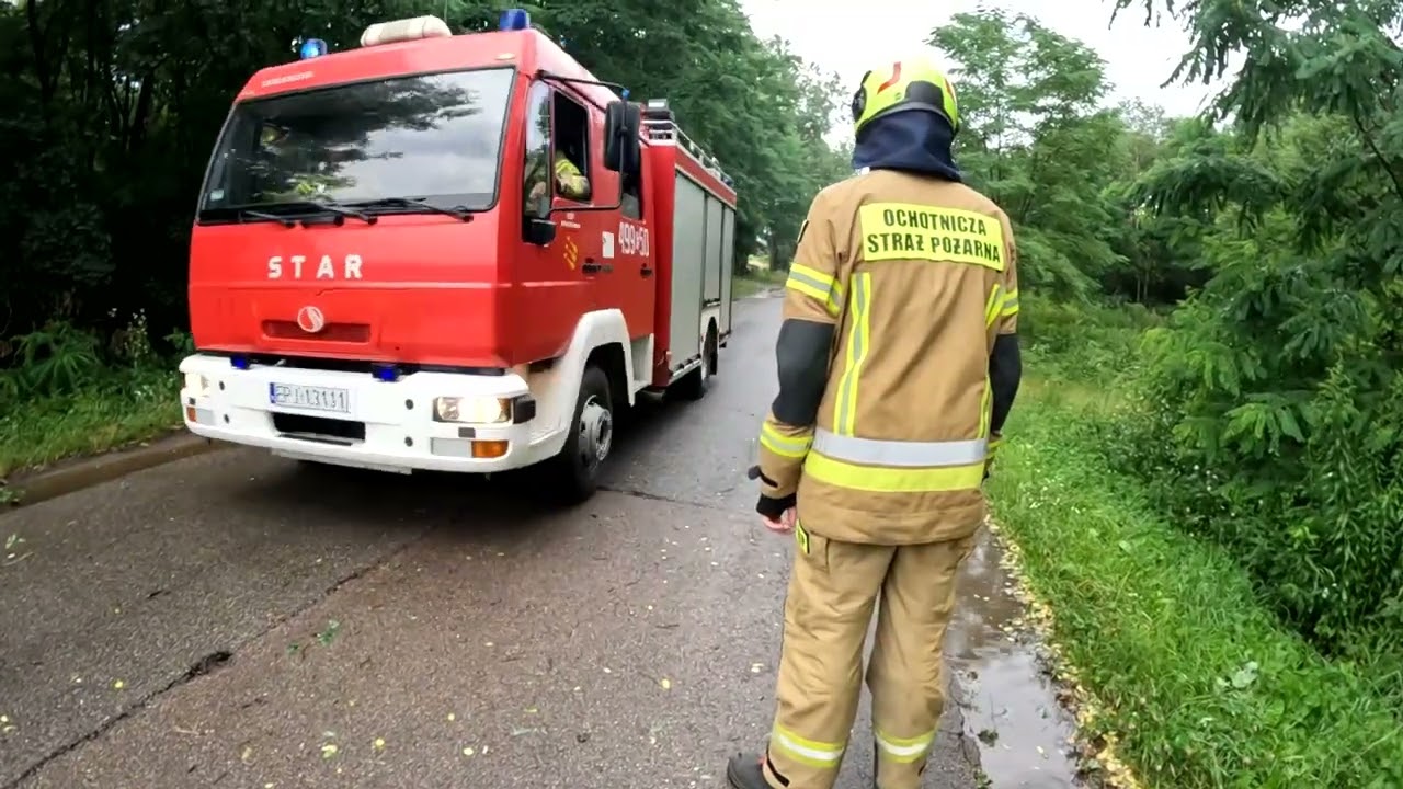 OSP KSRG Nowa Brzeźnica - Alarmowo do usuwania skutków burzy