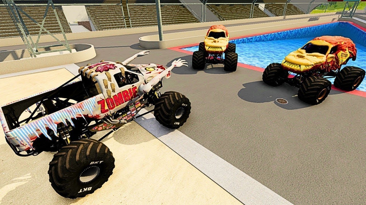 👻 Zombie Apocalypse at Yeti Monster Jam | Intense Chase and