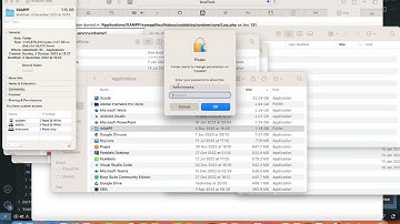 XAMPP error in MacOS - Warning: mkdir(): Permission denied in WarningMessage: