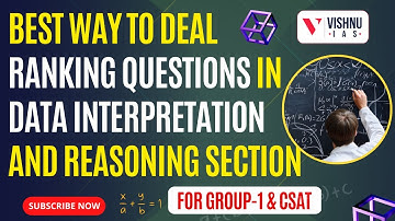 Best way to deal Ranking Questions in Data Interpretation and Reasoning section | TSPSC GROUP - 1
