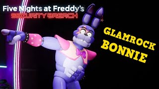 FNAF SECURITY BREACH Monty vs. Glamrock Bonnie Comparison 