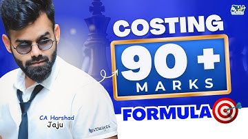 How To Score 90+ Marks In Costing🔥 | ICAI Proven Strategy For CA Inter | JAN