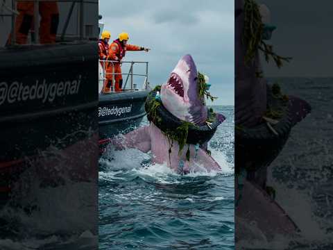 Rescuing an ultra-rare purple shark stuck in a tire! | सुपर दुर्लभ बैंगनी शार्क को टायर से बचाया!