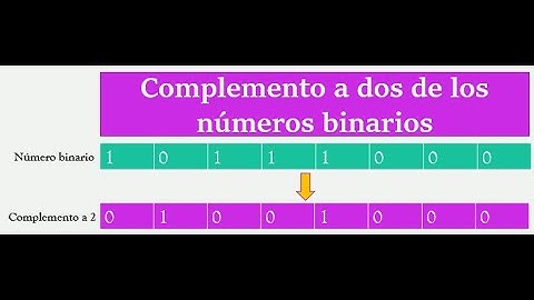 Complemento a dos de un número binario (¡¡Ejemplos!!)