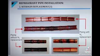 Using nitrogen during welding VRV piping