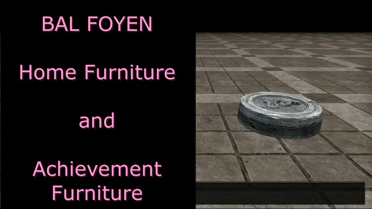 BAL FOYEN Home Furniture and Achievement Furniture! Elder scrolls online! Housing! Ps4