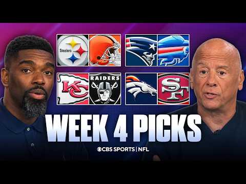 NFL Predictions and Picks for EVERY Week 4 Game [Steelers vs Browns] | Best Bets ✅