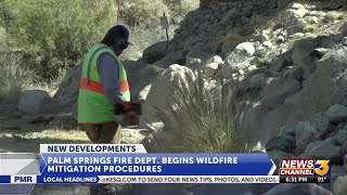 Palm Springs Fire Dept. wildfire mitigation procedures underway