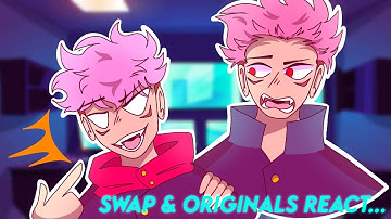 Swap & Originals react... - jujutsu kaisen - swap au   [gacha reaction]  part 3