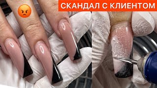 ОТДАЛА ДЕНЬГИ И ОТПРАВИЛА БЕЗ НОГТЕЙ🤢КРАСНЫЙ МАНИКЮР