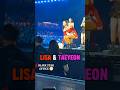Fan Toss Gone Wrong? Lisa & Taeyeon Turn It Into ICONIC Moment 🔥 #lisa #taeyong #lalisa #blackpink
