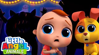 Halloween with Monsters in the Dark | Fun Animal Sing Along Songs by Little Angel Animals