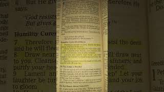 Humility Cures Worldliness.... James 4:7-10..