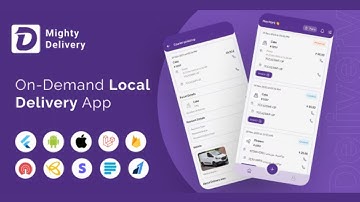 MightyDelivery - On Demand Local Delivery System Flutter App | Courier Company | Courier App