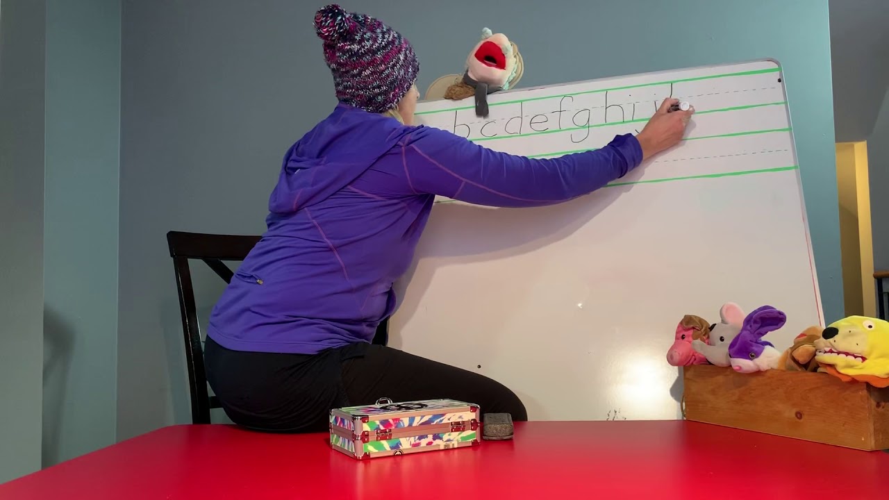 Printing the Alphabet with Albert the Puppet - Mrs. Vicky - YouTube