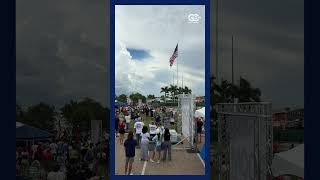 Cape Coral raises flag on 250-foot flagpole in honor of the Fourth of July