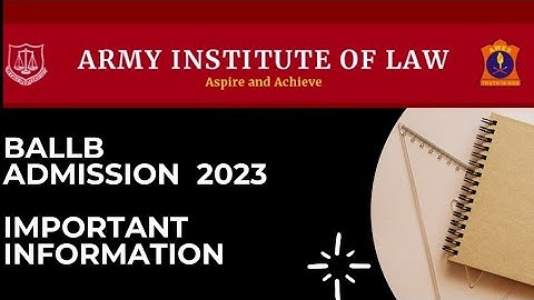 Army Institute of Law, Mohali application form release for admission 2023@insidermantra