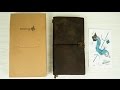 Wanderings Leather Journal Unbox and Comparison to Midori