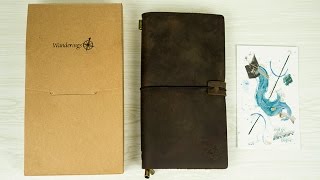 Wanderings Leather Journal Unbox and Comparison to Midori