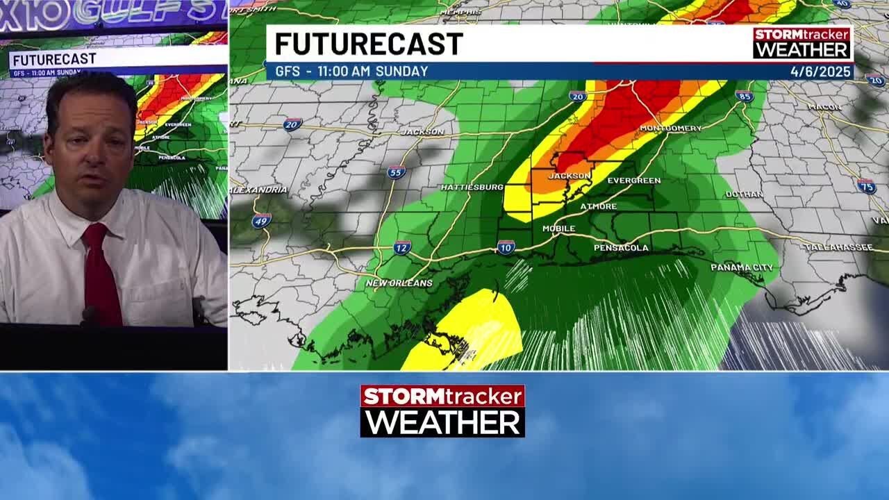 Breakdown of weekend rain chances - YouTube