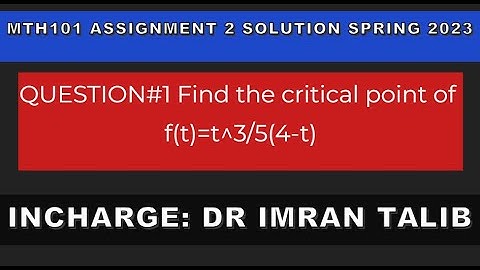 MTH101 ASSIGNMENT 2 SOLUTION 2023 | MTH101 SOLUTION SPRING 2023 | Dr IMRAN TALIB